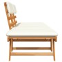 Banco de jardín con cojines 2 en 1 190 cm madera maciza acacia de vidaXL, Bancos de jardín - Ref: Foro24-42647, Precio: 199,0...