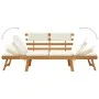 Garden bench with cushions 2 in 1 190 cm solid acacia wood by vidaXL, garden benches - Ref: Foro24-42647, Price: 197,00 €, Di...