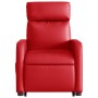 Sillón elevable eléctrico cuero artificial rojo en Sillones | Comprar online en Foru.es