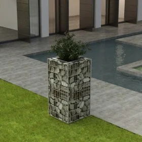 Arriate de gaviones de acero 50x50x100 cm de vidaXL, Maceteros y jardineras - Ref: Foro24-142557, Precio: 52,56 €, Descuento: %
