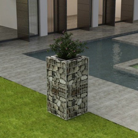 Arriate de gaviones de acero 50x50x100 cm de vidaXL, Maceteros y jardineras - Ref: Foro24-142557, Precio: 55,99 €, Descuento: %