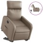 Sillón elevable eléctrico cuero artificial capuchino en Sillones | Comprar online en Foru.es