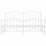 Estructura cama metal con cabecero y pie cama blanco 183x213 cm de vidaXL, Camas y somieres - Ref: Foro24-373861, Precio: 123...
