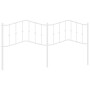 Cabecero de metal blanco 193 cm de vidaXL, Cabeceros y pies de cama - Ref: Foro24-373875, Precio: 34,56 €, Descuento: %
