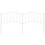 Cabecero de metal blanco 193 cm de vidaXL, Cabeceros y pies de cama - Ref: Foro24-373875, Precio: 34,56 €, Descuento: %