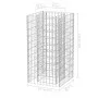 Arriate de gaviones de acero 50x50x100 cm de vidaXL, Maceteros y jardineras - Ref: Foro24-142557, Precio: 52,56 €, Descuento: %