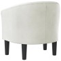 Sillón cuero sintético blanco de vidaXL, Sillones - Ref: Foro24-356460, Precio: 185,84 €, Descuento: %