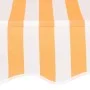 Toldo manual retráctil 350 cm naranja y blanco a rayas de vidaXL, Toldos - Ref: Foro24-43235, Precio: 91,15 €, Descuento: %
