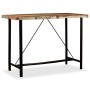 Set muebles de bar 7 pzas madera maciza reciclada cuero genuino de vidaXL, muebles para cocinas y comedores - Ref: Foro24-275...