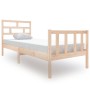 Estructura de cama madera maciza de pino 75x190 cm de vidaXL, Camas y somieres - Ref: Foro24-3101308, Precio: 89,50 €, Descue...