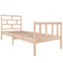 Estructura de cama madera maciza de pino 75x190 cm de vidaXL, Camas y somieres - Ref: Foro24-3101308, Precio: 89,50 €, Descue...