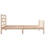 Estructura de cama madera maciza de pino 75x190 cm de vidaXL, Camas y somieres - Ref: Foro24-3101308, Precio: 89,50 €, Descue...