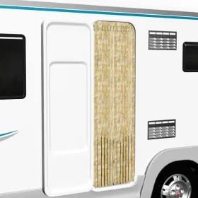Cortina mosquitera de chenilla beige 90x200 cm de vidaXL, Mosquiteras para ventanas - Ref: Foro24-315136, Precio: 59,13 €, De...