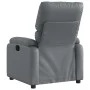 Sillón de masaje reclinable cuero sintético gris de vidaXL, Sillones - Ref: Foro24-373444, Precio: 196,41 €, Descuento: %
