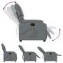 Sillón de masaje reclinable cuero sintético gris de vidaXL, Sillones - Ref: Foro24-373444, Precio: 196,41 €, Descuento: %