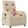 Sillón de masaje reclinable de tela crema de vidaXL, Sillones - Ref: Foro24-373431, Precio: 243,77 €, Descuento: %