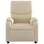 Sillón de masaje reclinable de tela crema de vidaXL, Sillones - Ref: Foro24-373431, Precio: 243,77 €, Descuento: %