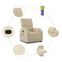 Sillón de masaje reclinable de tela crema de vidaXL, Sillones - Ref: Foro24-373431, Precio: 243,77 €, Descuento: %