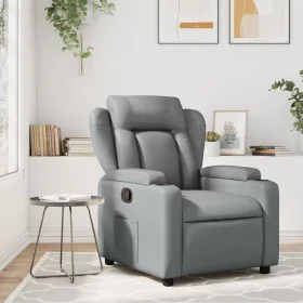 Gray synthetic leather reclining massage chair by vidaXL, Armchairs - Ref: Foro24-372437, Price: 262,96 €, Discount: %
