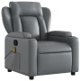 Sillón de masaje reclinable cuero sintético gris de vidaXL, Sillones - Ref: Foro24-372437, Precio: 255,96 €, Descuento: %