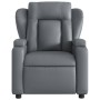 Sillón de masaje reclinable cuero sintético gris de vidaXL, Sillones - Ref: Foro24-372437, Precio: 255,96 €, Descuento: %