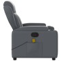 Sillón de masaje reclinable cuero sintético gris de vidaXL, Sillones - Ref: Foro24-372437, Precio: 255,96 €, Descuento: %