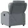 Sillón de masaje reclinable cuero sintético gris de vidaXL, Sillones - Ref: Foro24-372437, Precio: 262,96 €, Descuento: %