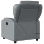 Sillón de masaje reclinable cuero sintético gris de vidaXL, Sillones - Ref: Foro24-372437, Precio: 255,96 €, Descuento: %
