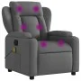 Sillón de masaje reclinable de tela gris oscuro de vidaXL, Sillones - Ref: Foro24-372416, Precio: 235,84 €, Descuento: %