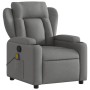 Sillón de masaje reclinable de tela gris oscuro de vidaXL, Sillones - Ref: Foro24-372416, Precio: 239,07 €, Descuento: %