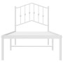 Estructura de cama de metal con cabecero blanco 90x200 cm de vidaXL, Camas y somieres - Ref: Foro24-373831, Precio: 75,17 €, ...