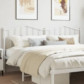 White metal headboard 160 cm by vidaXL, Headboards and footboards - Ref: Foro24-373873, Price: 30,78 €, Discount: %