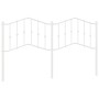 Cabecero de metal blanco 160 cm de vidaXL, Cabeceros y pies de cama - Ref: Foro24-373873, Precio: 32,28 €, Descuento: %