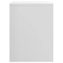 Mesita de noche madera contrachapada blanco brillo 40x30x40 cm de vidaXL, Mesitas de noche - Ref: Foro24-800021, Precio: 32,8...