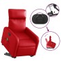 Sillón de majaje elevable eléctrico cuero artificial rojo en Sillones | Comprar online en Foru.es