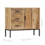 Aparador de madera de mango maciza 88x30x71 cm de vidaXL, Aparadores - Ref: Foro24-247969, Precio: 318,47 €, Descuento: %