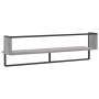 Estante de pared con barra gris Sonoma 100x25x30 cm de vidaXL, Estantes y estanterías - Ref: Foro24-836296, Precio: 29,45 €, ...