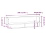 Estante de pared con barra gris Sonoma 100x25x30 cm de vidaXL, Estantes y estanterías - Ref: Foro24-836296, Precio: 29,45 €, ...