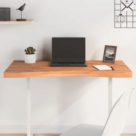 Solid beech wood desktop board 100x(45-50)x4 cm by vidaXL, Desk accessories and products - Ref: Foro24-356059, Price: 60,35 €...