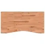 Solid beech wood desktop board 100x(45-50)x4 cm by vidaXL, Desk accessories and products - Ref: Foro24-356059, Price: 60,35 €...