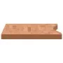 Solid beech wood desktop board 100x(45-50)x4 cm by vidaXL, Desk accessories and products - Ref: Foro24-356059, Price: 60,35 €...