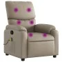 Sillón de masaje reclinable cuero sintético color capuchino de vidaXL, Sillones - Ref: Foro24-373447, Precio: 202,19 €, Descu...