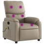 Sillón de masaje reclinable cuero sintético color capuchino de vidaXL, Sillones - Ref: Foro24-373447, Precio: 204,55 €, Descu...