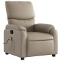 Sillón de masaje reclinable cuero sintético color capuchino de vidaXL, Sillones - Ref: Foro24-373447, Precio: 204,55 €, Descu...
