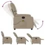 Sillón de masaje reclinable cuero sintético color capuchino de vidaXL, Sillones - Ref: Foro24-373447, Precio: 202,19 €, Descu...
