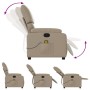 Sillón de masaje reclinable cuero sintético color capuchino de vidaXL, Sillones - Ref: Foro24-373447, Precio: 204,55 €, Descu...