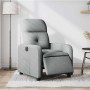 Sillón reclinable eléctrico tela gris claro en Sillones | Comprar online en Foru.es