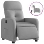 Sillón reclinable eléctrico tela gris claro en Sillones | Comprar online en Foru.es