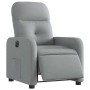 Sillón reclinable eléctrico tela gris claro en Sillones | Comprar online en Foru.es