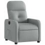 Sillón reclinable eléctrico tela gris claro en Sillones | Comprar online en Foru.es